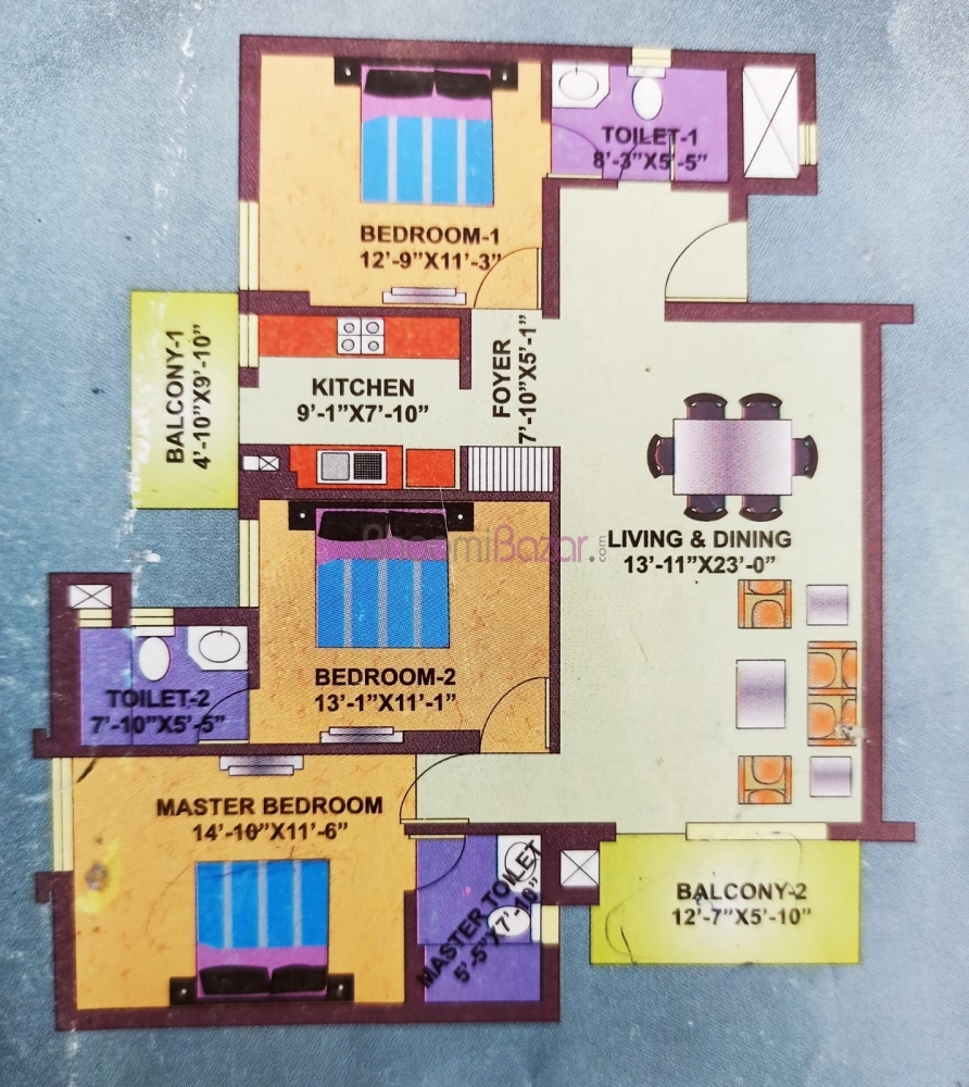 Vatika Gurgaon-21 3BHK 1733 Sq.ft for Sale